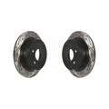 Rear Coated Drilled Slotted Disc Brake Rotors Pair For Nissan Altima Sentra Maxima Juke KD-100147