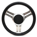 Isotta Boat Steering Wheel 040-0821 | Vertice Black / Silver