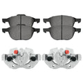AutoShack Front Brake Calipers and Performance Ceramic Pads Kit Driver and Passenger Side Replacement for 2005-2007 Mazda 3 2006-2007 Mazda 5 2.0L 2.3L FWD BCPKG1077