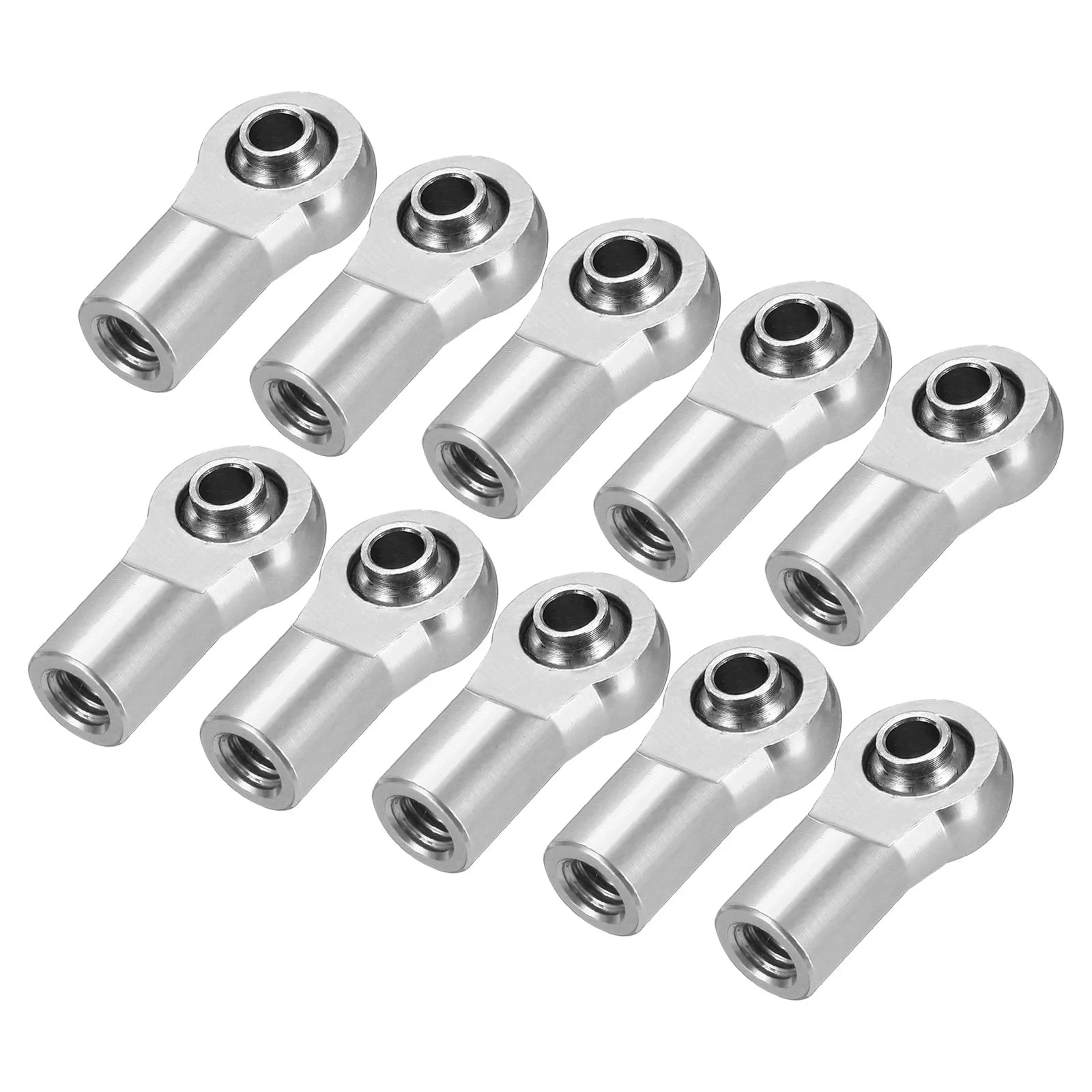 Uxcell M4xL20mm Lever Steering Linkage Tie Rod Ball Head Link Joint End Metal White for RC Crawler Car Pack of 10