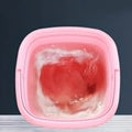 JahyShow Portable Washing Machine with Drain Basket - Mini Dehydratable Washer - Baby Pink