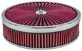 JEGS 500036 Flow-Thru Air Cleaner Assembly 14 x 3 Includes: Filter-Top Lid with