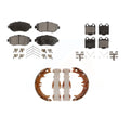 Transit Auto - Front Rear Ceramic Brake Pads And Parking Shoes Kit For Lexus GS300 SC430 IS300 GS400 GS430 KTN-100674