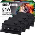 Cool Toner 4-Pack Compatible 81A 81X Toner Replacement for HP CF281A CF281X Black Printer MFP M630z M605dh M605dn M605n M605x M606dn M606x MFP M630dn MFP M630f MFP M630h Ink