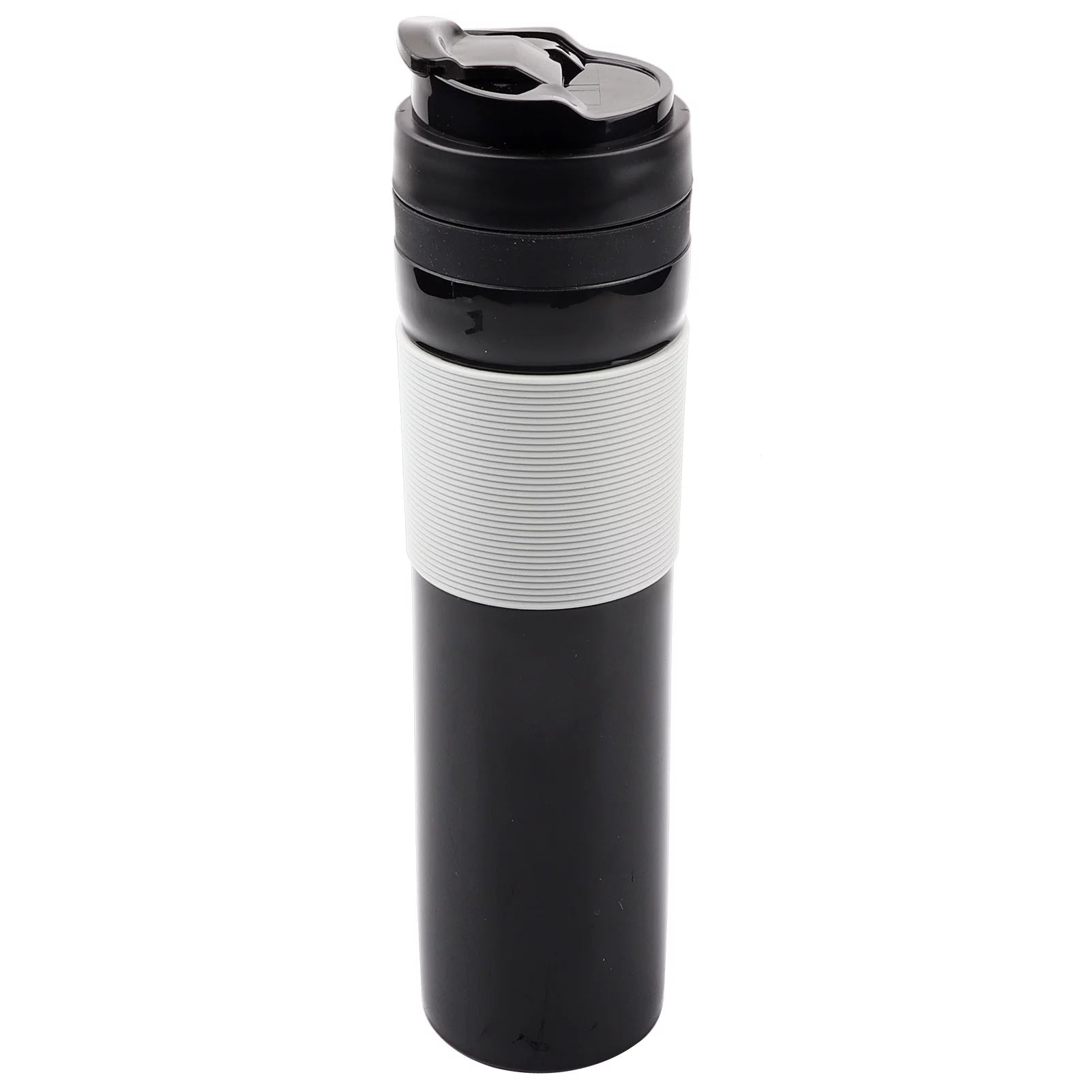 Prensa Cafetera, 350ml Protable Tea and Coffee Maker Botella PP Material Portable Coffee Press Bottle Tea Coffee Maker(Negro)