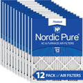 20x24x1 (19_1/2x23_7/16) Pleated MERV 12 Air Filters 12 Pack