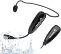 KIMAFUN Headset Wireless Microphone System, No Need Bluetooth, Waterproof Head Mic for Fitness Instructor, Teaching Online, Yoga Classroom, Spinning Coach, Speaker, iPhone, Android Phone, G