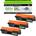greencycle High Yield CRG051H Toner Cartridge Replacement Compatible for CANON 051 Black Toner Cartridge ImageCLASS MF264dw MF267dw MF269dw MF266dn MF263dn LBP162dw LBP161dn Printer (3PCS)