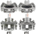 A-Premium Disc Brake Caliper Assembly with Bracket Compatible with Chryslr 200 11-14 Sebring 07-10 Dodge Caliber Compass Front and Rear 4-PC Set Fits select: 2012-2014 DODGE AVENGER SE