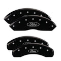 MGP 4 Caliper Covers Engraved Front & Rear MGP Black finish silver ch Fits select: 2015-2017 FORD TRANSIT CONNECT XL, 2014 FORD TRANSIT CONNECT XLT