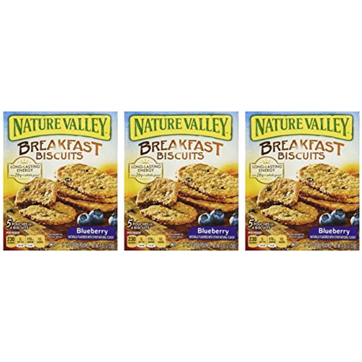 Nature Valley, Breakfast Biscuits, Blueberry, 8.85Oz Box (Pack Of 3)