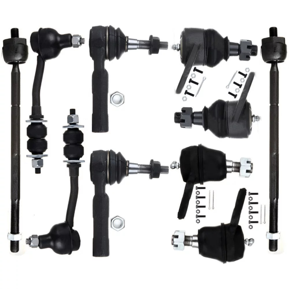 Teledu For 00-04 Dodge Dakota 00-03 Dodge Durango 2WD Ball Joint Tierod Sway Bar kit