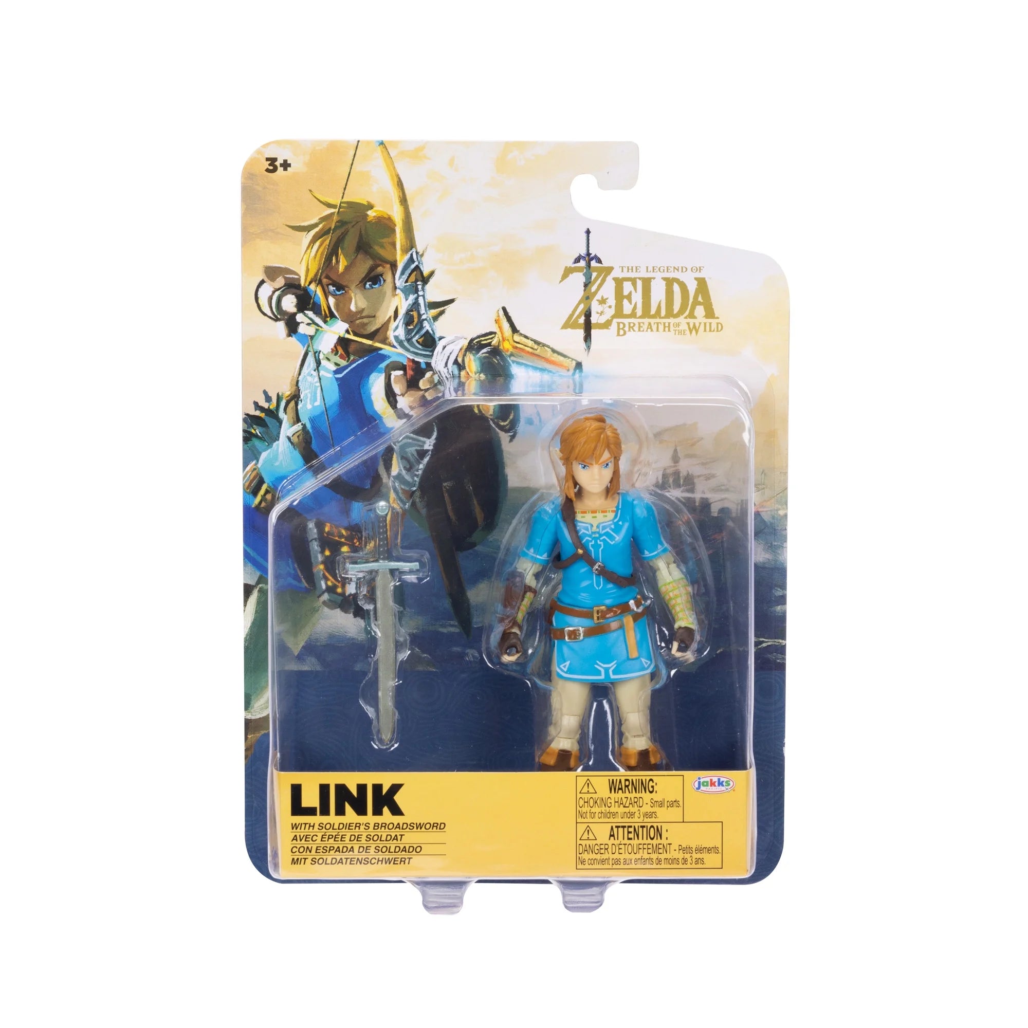 Nintendo 4 inch Link Action Figure with Broadsword Accessory