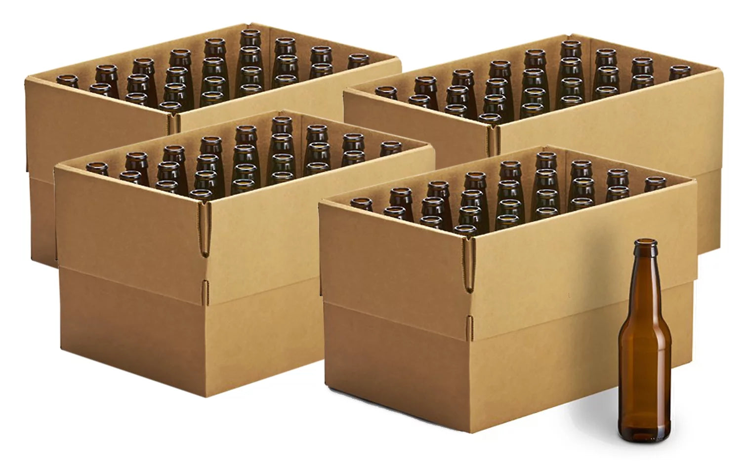 Monster Brew Home Brewing Supp Amber Beer Bottles (24 Pack), 12 oz (4-(Pack))