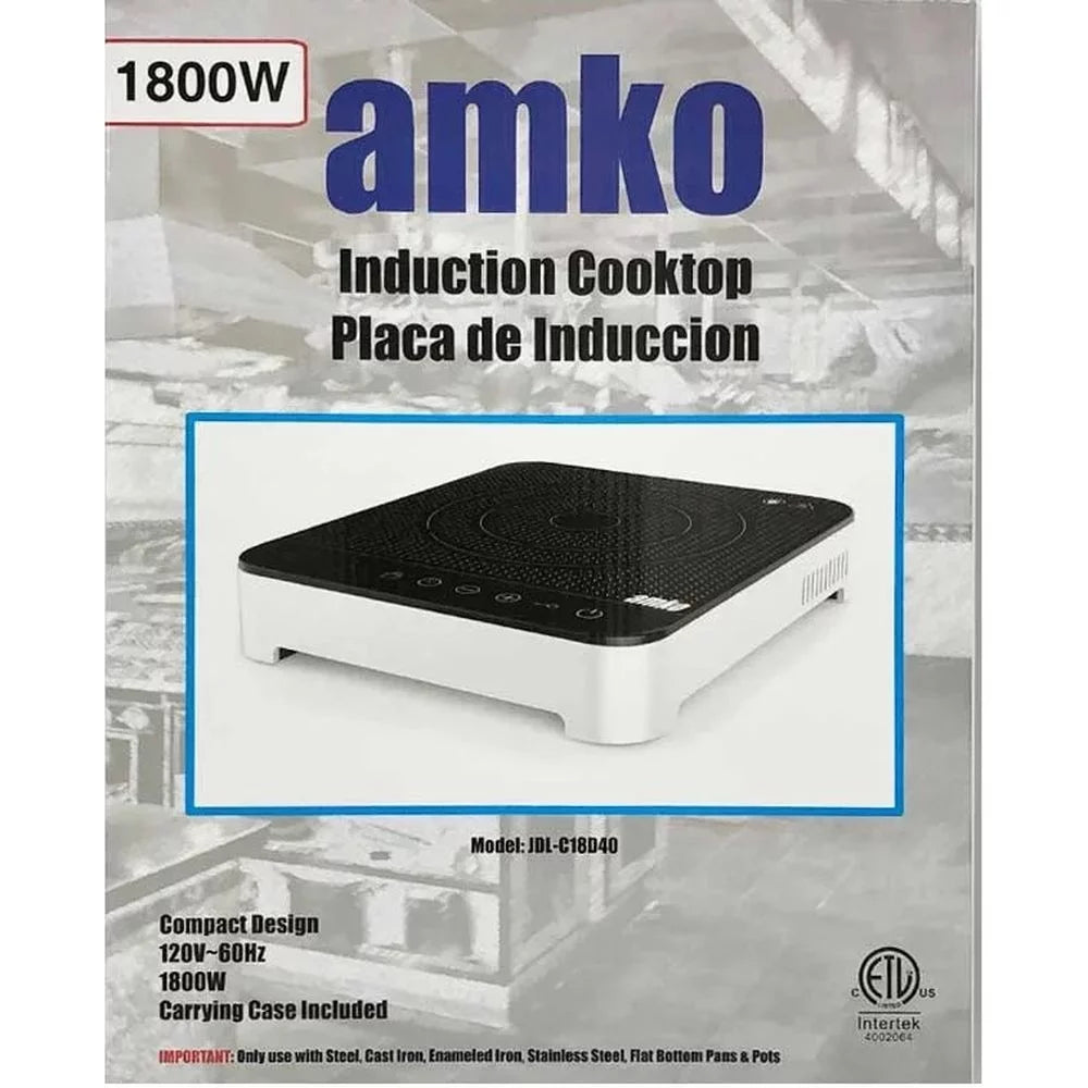 Amko 120 Volt Induction Range, 1800 Watts