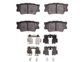 Rear Brake Pad Set - Compatible with 2007 - 2022 Toyota Camry 2008 2009 2010 2011 2012 2013 2014 2015 2016 2017 2018 2019 2020 2021