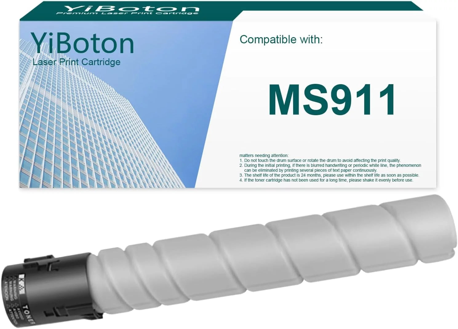 MS911 Toner Cartridges High Yield 54G0H00 Compatible for Lexmark MS911 MS911de Printer (1 Black Pack)