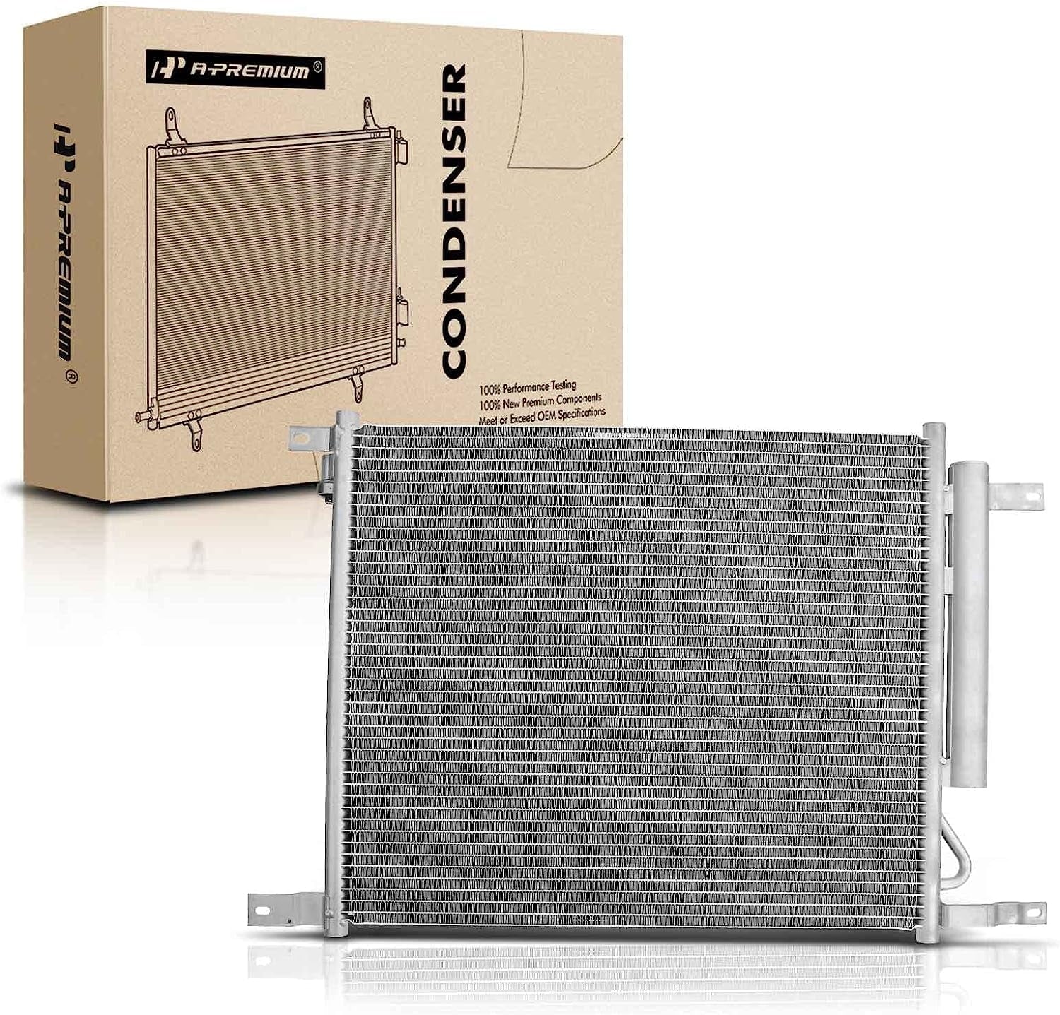 A-Premium Air Conditioning A/C Condenser Compatible with Chevrolet Aveo Aveo5 2009-2011 & Pontiac G3 2007-2010, Replace# 94838819, 95227758