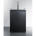 Commercially listed cold brew coffee dispenser in black, with a complete stainless steel tap kit and nitrogen tank included