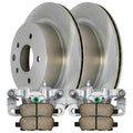 AutoShack Rear Brake Calipers Performance Ceramic Pads Rotors Kit Driver and Passenger Side Replacement for 2011-2016 2018 2019 Nissan LEAF 2014-2019 Rogue 2017-2019 Rogue Sport 2.0L 2.5L AWD FWD