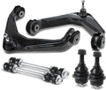 A-Premium 6Pcs Front Suspension Kit Upper Control Arm Ball Joint Sway Bar Link Compatible with Chevrolet Silverado 1500 HD 2500 3500 HD Suburban Avalanche GMC Sierra Yukon XL 2500 Hummer H2