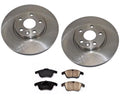 Fit For 12-15 Land Rover Evoque Front Brake Rotors & Ceramic Pads All
