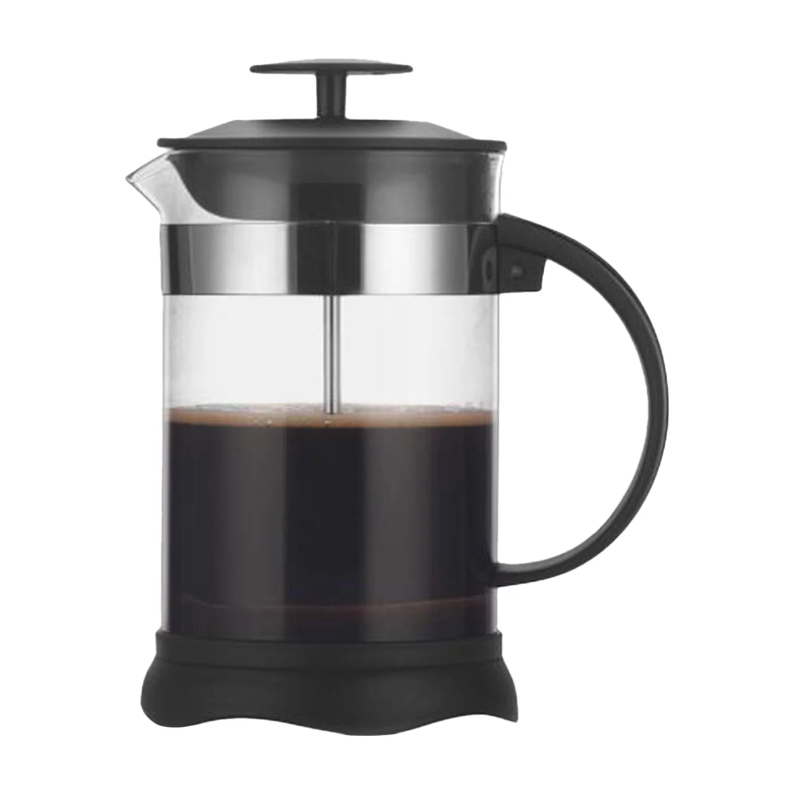 Htovila French Press Coffee&Tea Maker Heat Resistant Borosilicate Coffee Pot for Home Office High-Density Stainless Steel Filter, 800ml