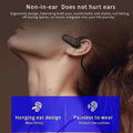 Htovila Headset,Waterproof Usb Conduction 5.0 Bone Conduction Headset Waterproof 5.0 Headset Mic Mobile Usb With Mic F808 Wireless Bone Headset Open-ear Waterproof Usb Mic Bone Mobile Mic F808 Abody