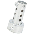 42mm Universal Exhaust Pipe Baffle Muffler Baffle for Motorbike Silver Tone