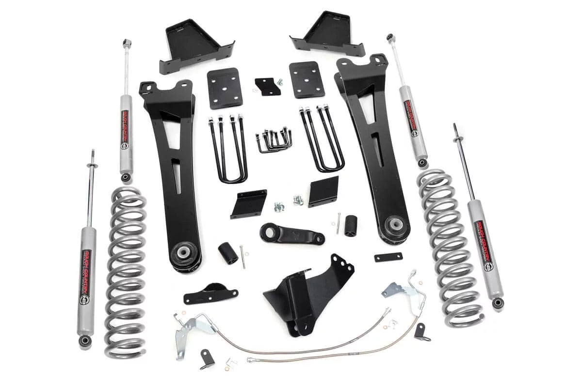 Rough Country 6 Lift Kit (fits) 2015-2016 Super Duty F250 4WD Diesel | w/Overload Springs | N3 Shocks | 542.20