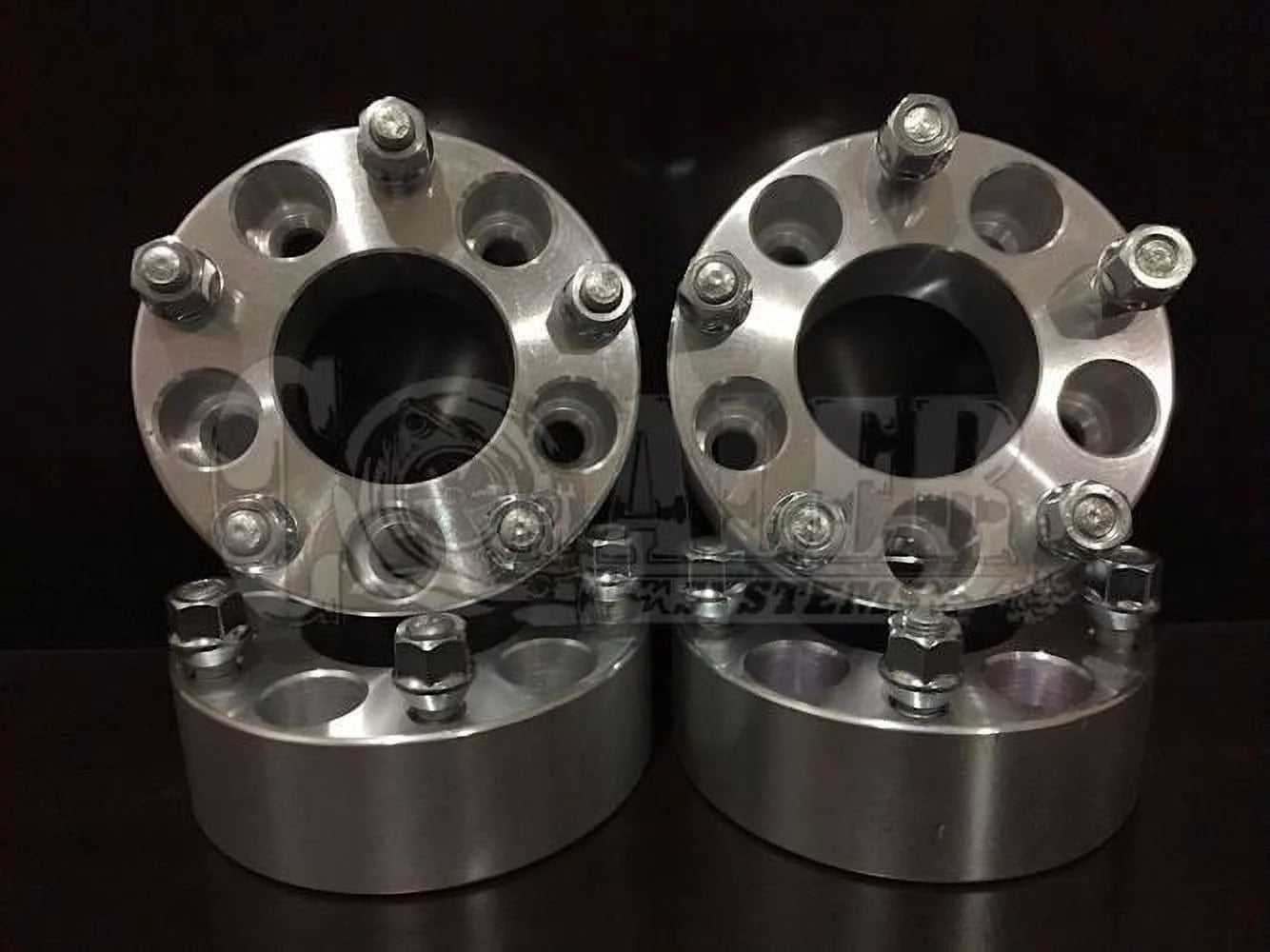 4 X Wheel Spacers 2 Adapters Aluminum 5 Bolt Lug Hub 5x4.5 Crown Victoria