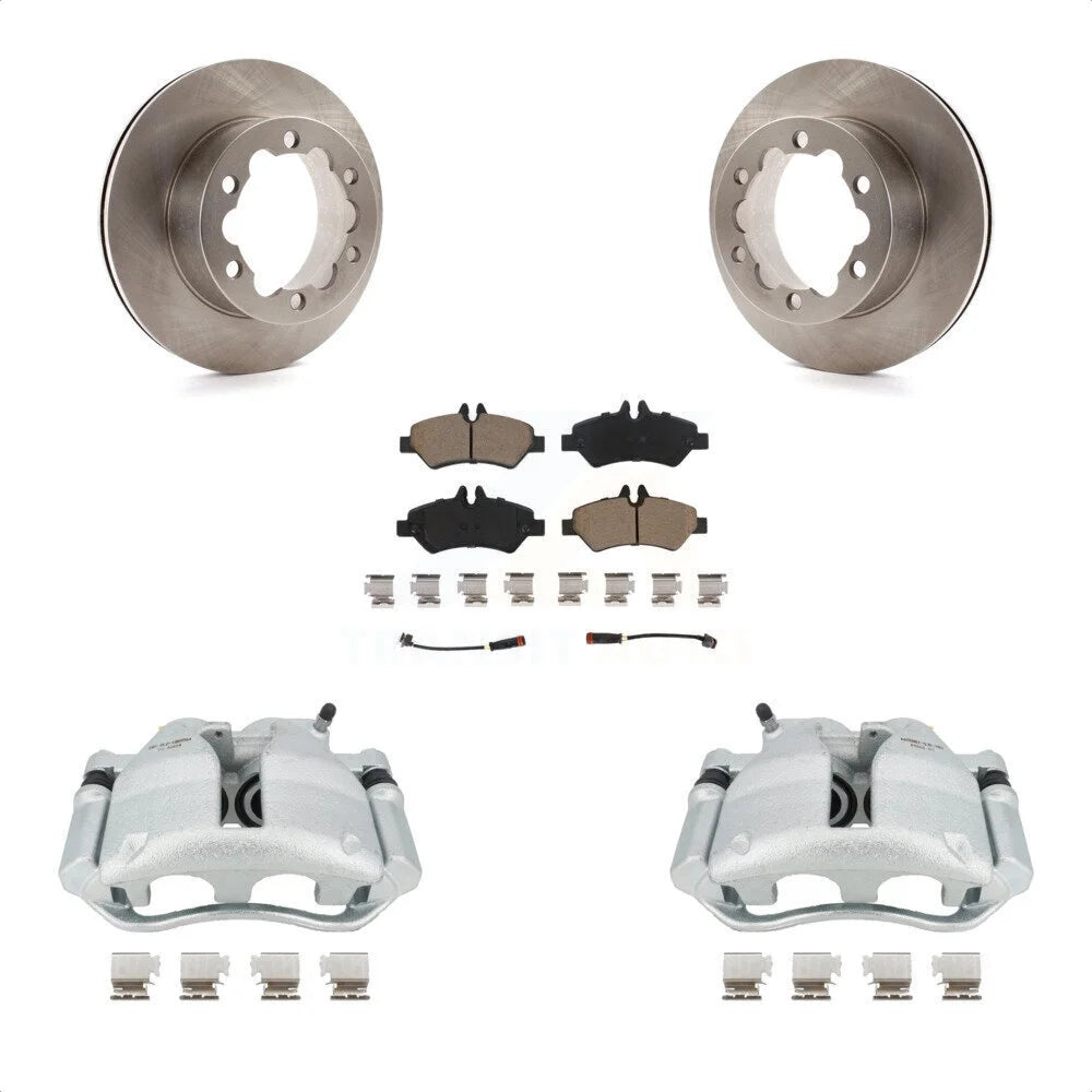 Transit Auto Rear Disc Brake Caliper Rotors And Ceramic Pads Kit For Mercedes-Benz Sprinter 3500 KC8-100656C