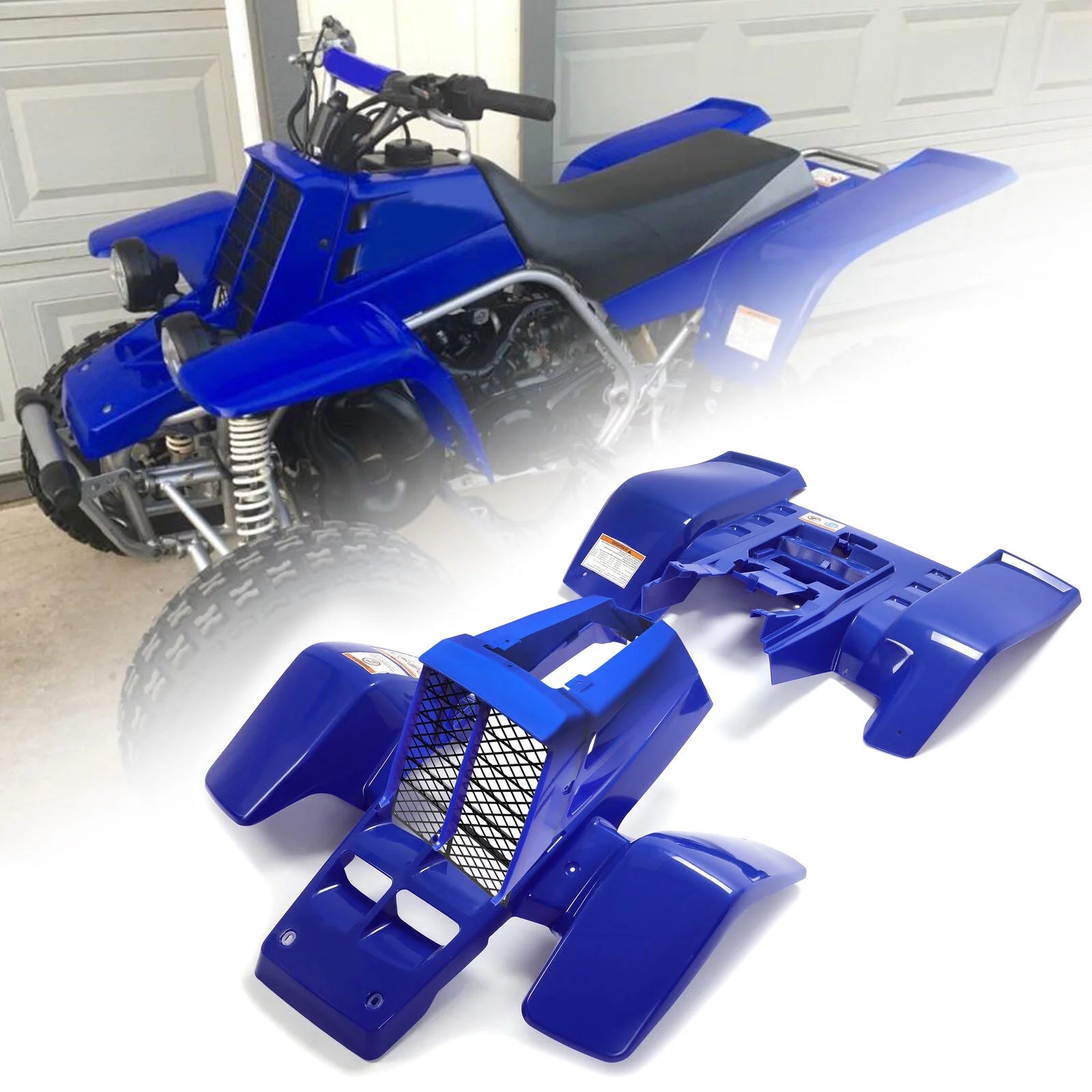 KOJEM for 1987-2006 Yamaha Banshee 350 YFZ350 Fenders + gas tank Plastics Kits + grille Blue