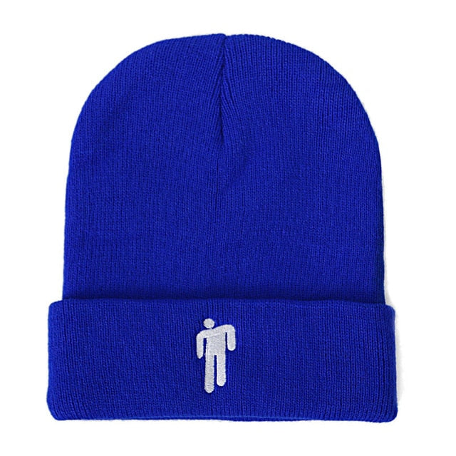 Fashion Billie Eilish Beanie Hat Women Men Knitted Warm Winter Hats Solid Hip-hop Casual Cuffed Beanies Bonnet Drop Shipping
