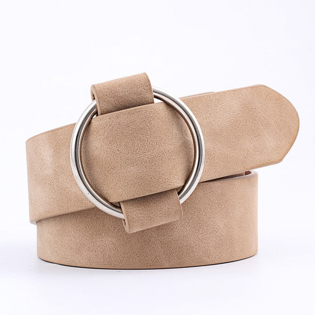 NO.ONEPAUL women belt Genuine Leather New Punk style fashion Pin Buckle jeans Decorative Belt Chain luxury brand belts for women