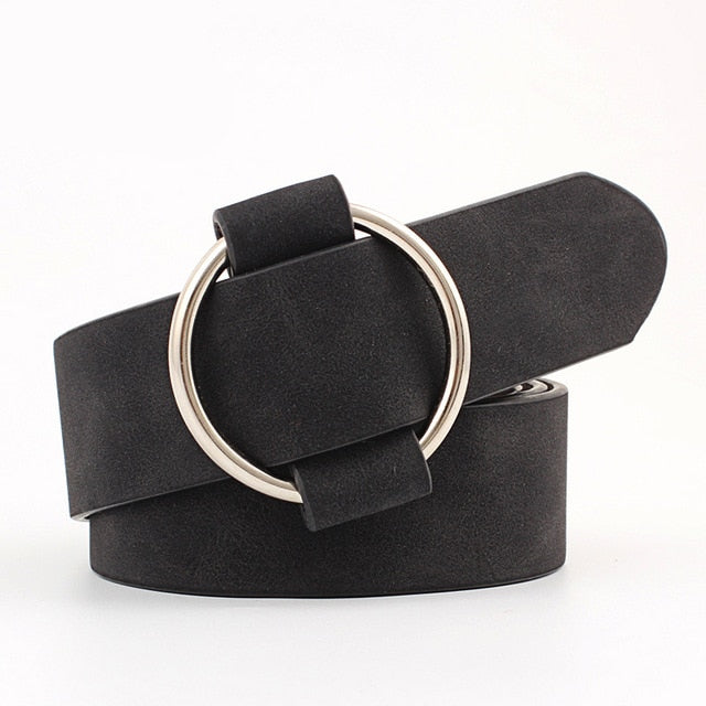 NO.ONEPAUL women belt Genuine Leather New Punk style fashion Pin Buckle jeans Decorative Belt Chain luxury brand belts for women