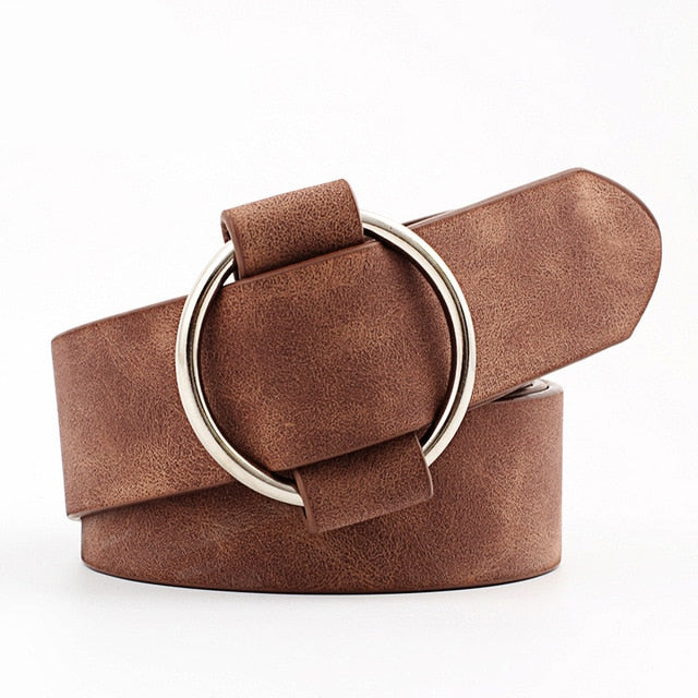 NO.ONEPAUL women belt Genuine Leather New Punk style fashion Pin Buckle jeans Decorative Belt Chain luxury brand belts for women